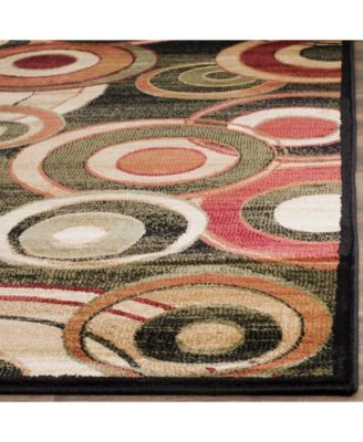 Lyndhurst LNH225 Black and Multi 5'3" x 7'6" Area Rug