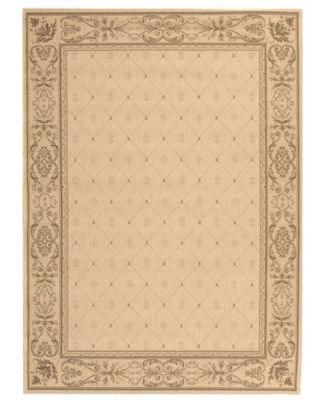 Courtyard CY2326 Natural and Brown 8' x 11' Outdoor Area Rug