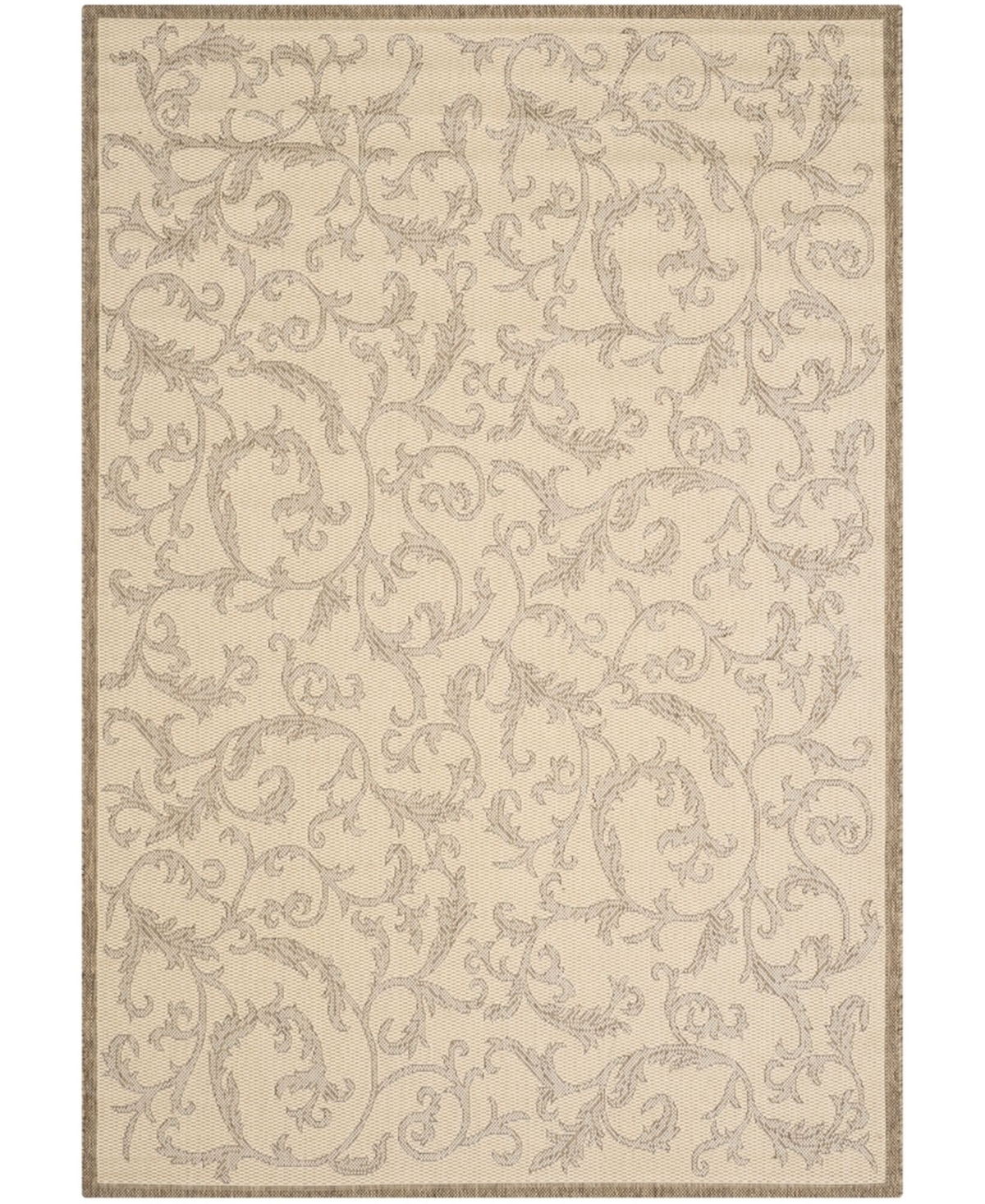 Safavieh Courtyard CY2653 Natural and Brown 5'3" x 7'7" Outdoor Area Rug