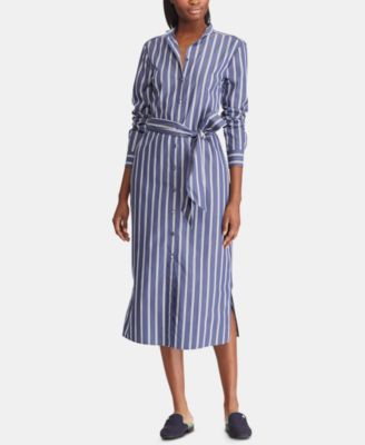 Lauren Ralph Lauren - Petite Striped Twill Shirtdress