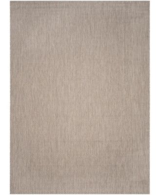 Courtyard CY8521 Beige and Brown 8' x 11' Sisal Weave Outdoor Area Rug