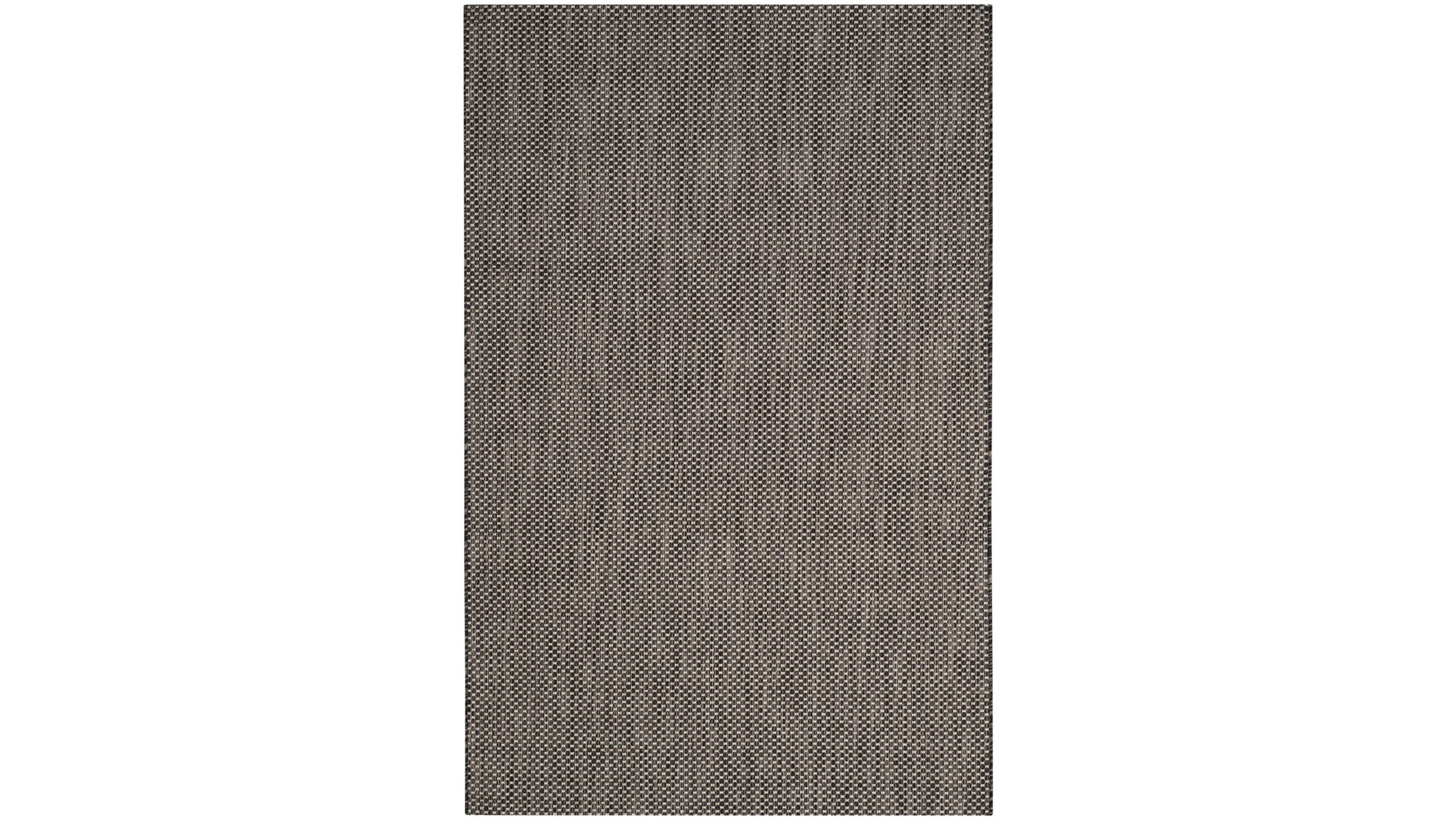 Safavieh Courtyard CY8521 Black and Beige 5'3" x 7'7" Sisal Weave Outdoor Area Rug