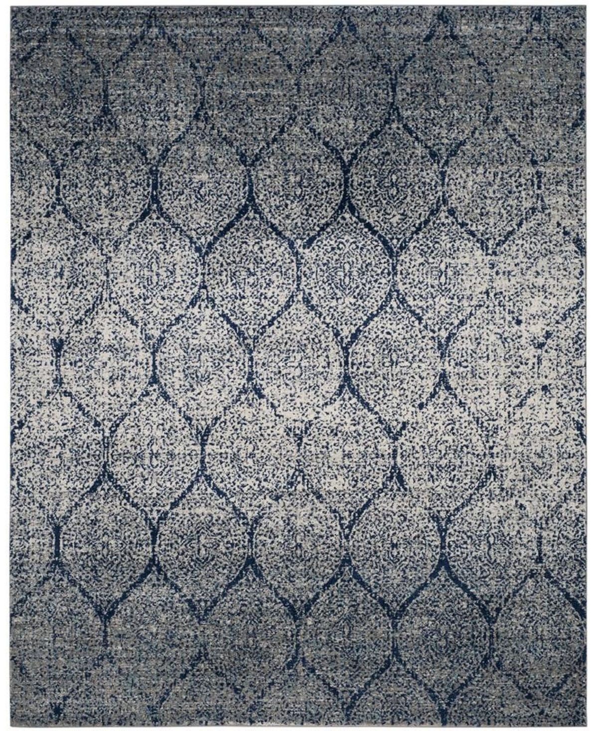 Safavieh Madison MAD604G Navy and Silver 9' x 12' Area Rug - Navy