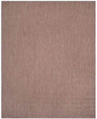 Courtyard CY8653 Rust and Light Gray 8' x 11' Sisal Weave Outdoor Area Rug