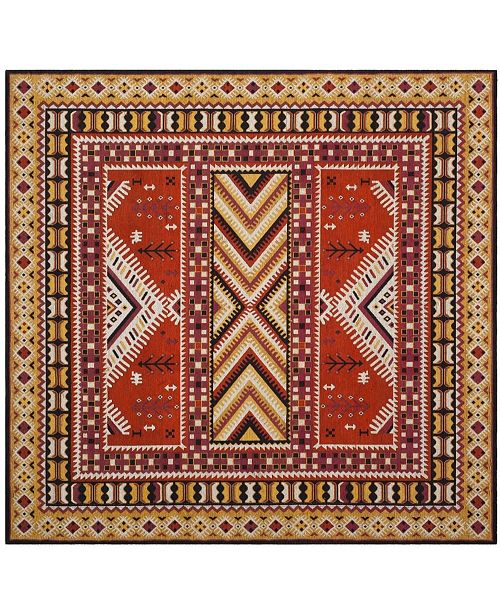 Safavieh Classic Vintage Orange And Gold 6 X 6 Square Area Rug Reviews Rugs Macy S