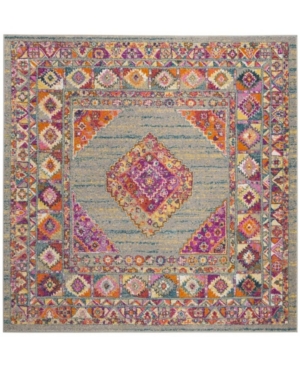 Safavieh Madison Light Gray and Fuchsia 6'7