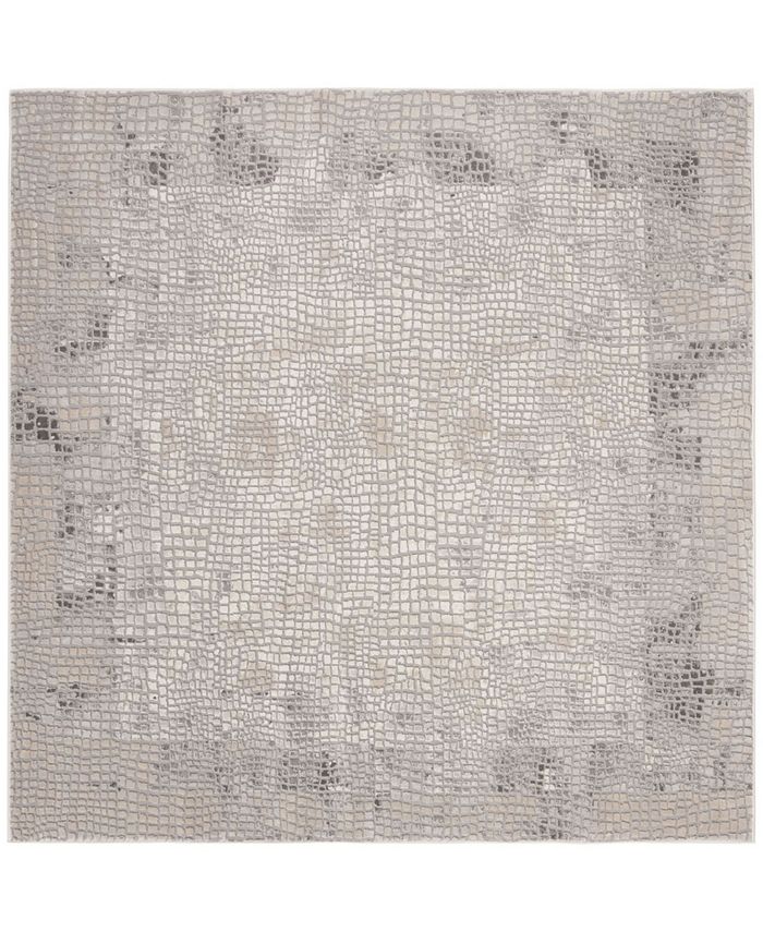 Safavieh Meadow Taupe and Gray 6'7" x 6'7" Square Area Rug Macy's