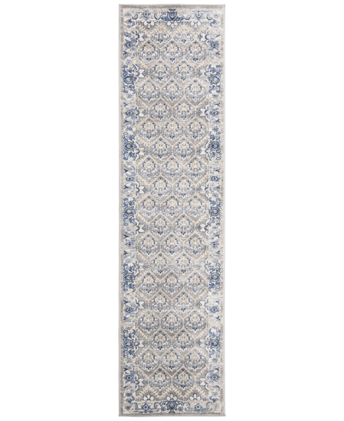 Safavieh Brentwood BNT810and Blue Rug - Light Grey