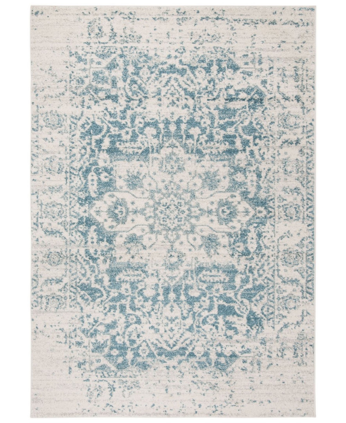Safavieh Madison MAD603R 9' x 12' Area Rug - Teal/Ivory