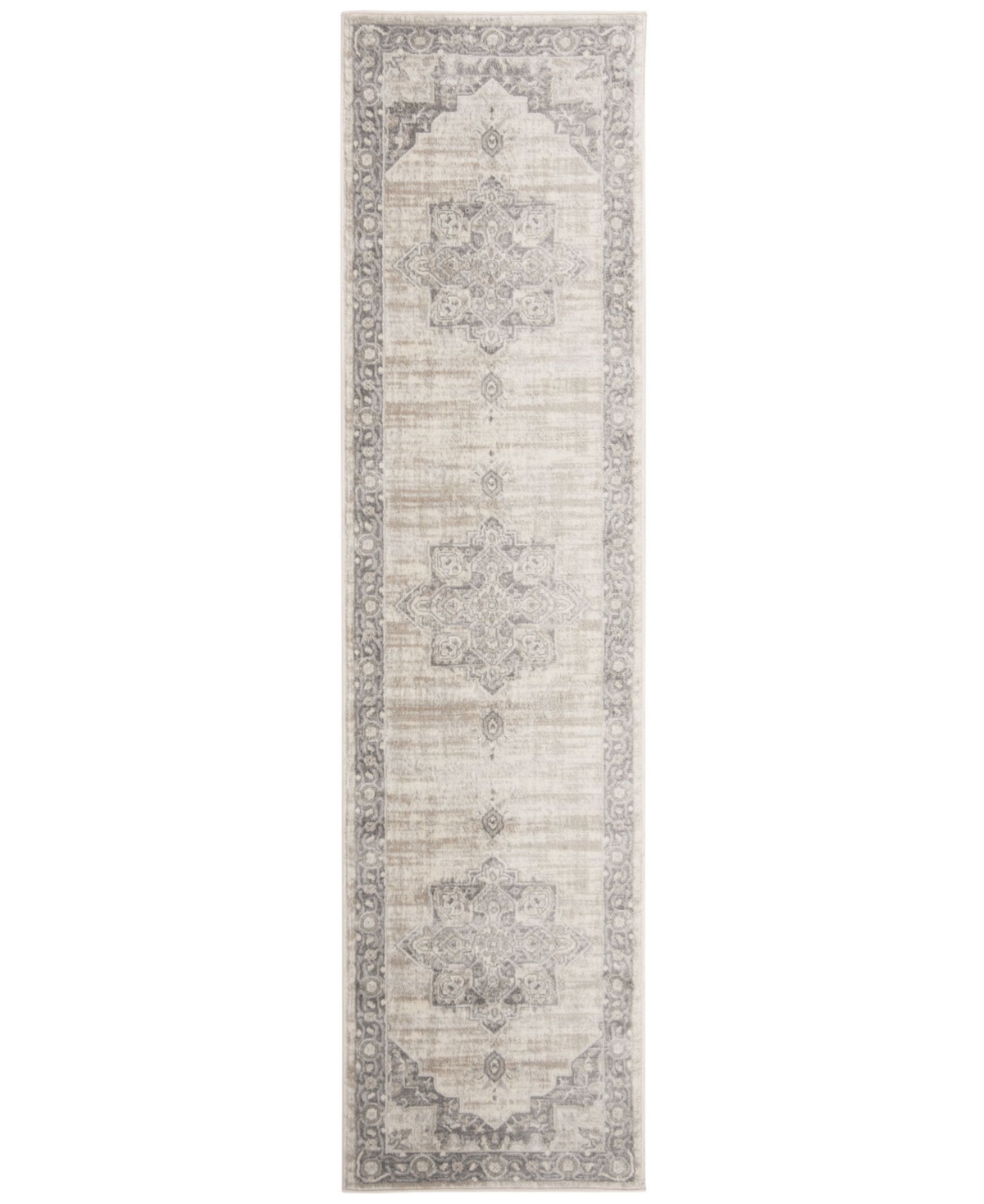 Safavieh Brentwood BNT865and Grey 12' Sisal Weave Area Rug - Cream