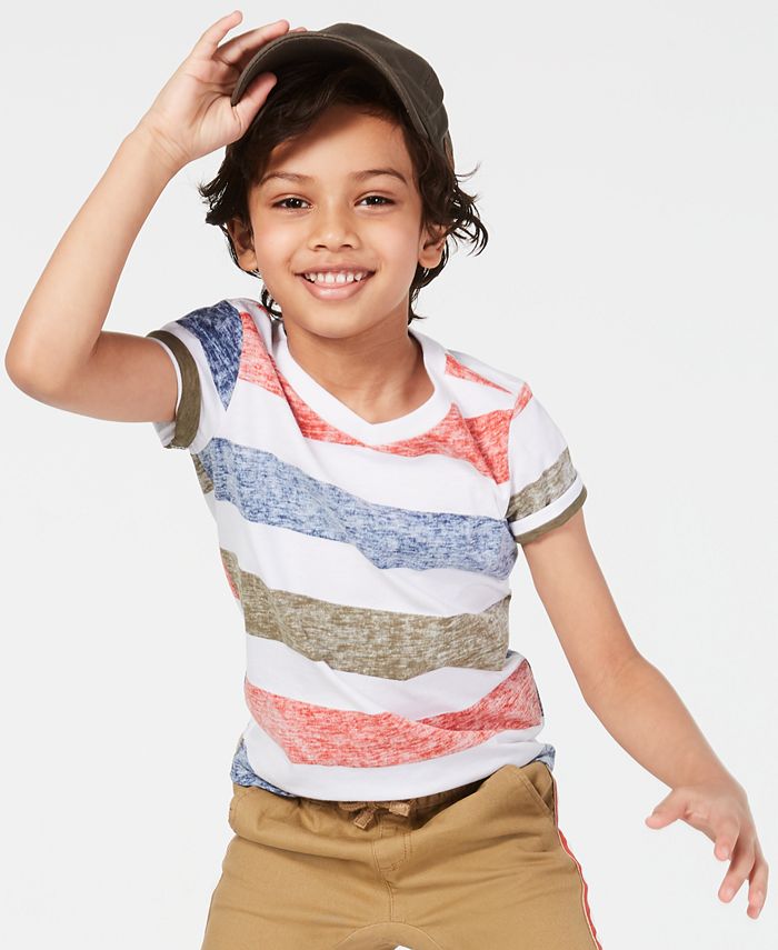 Epic Threads Little Boys Striped T-Shirt, Created for Macy's - Macy's