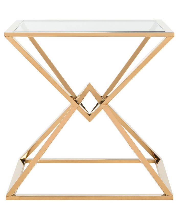 Safavieh Fiorella Glass Top End Table Macy's