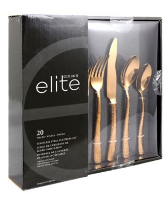Gibson Elite Stonehenge 20 Piece Flatware Set