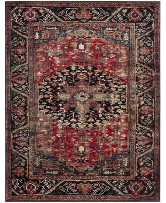 Vintage Hamadan VTH215 Red and Multi 8' x 10' Area Rug