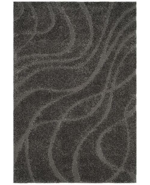 Safavieh Shag Gray 6 X 9 Area Rug Reviews Rugs Macy S