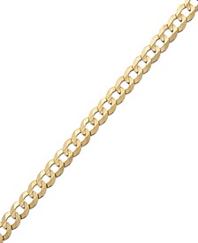 Curb Chain 9" Bracelet in 14k Gold