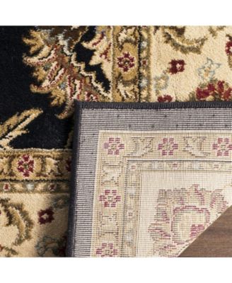 Lyndhurst LNH553 Black and Ivory 5'3" x 7'6" Area Rug