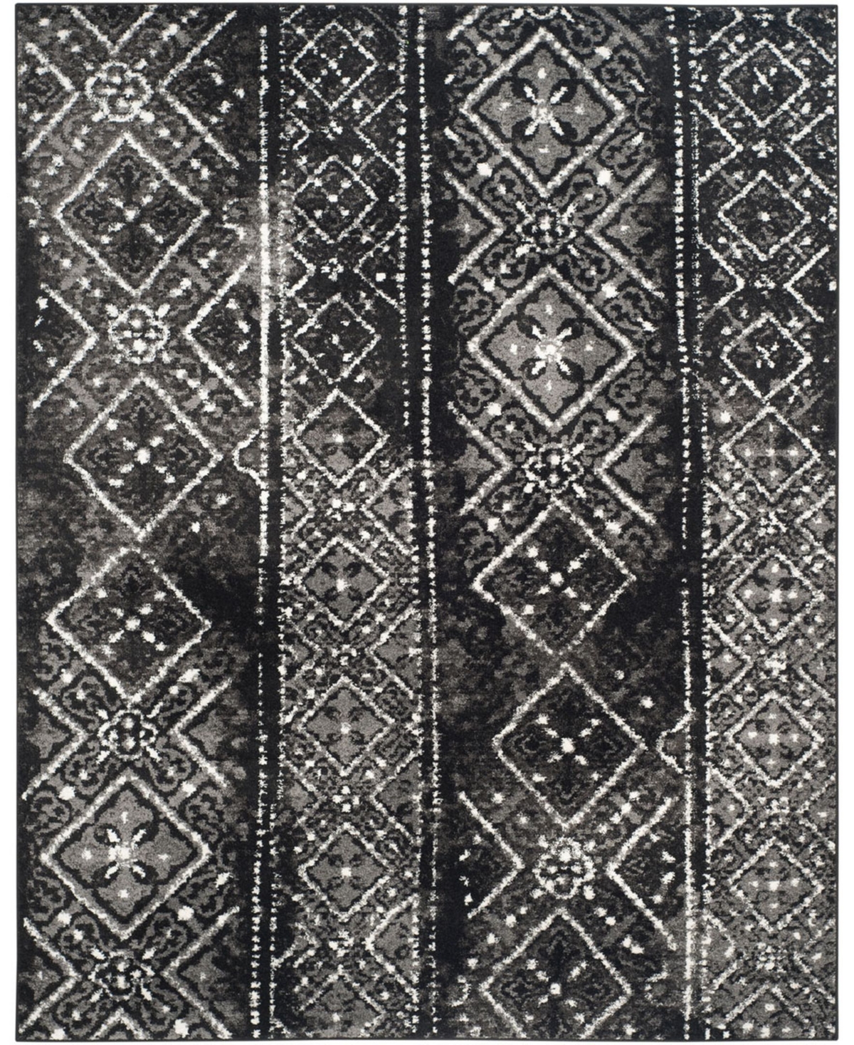 Safavieh Adirondack Black and Silver 8' x 10' Area Rug - Black