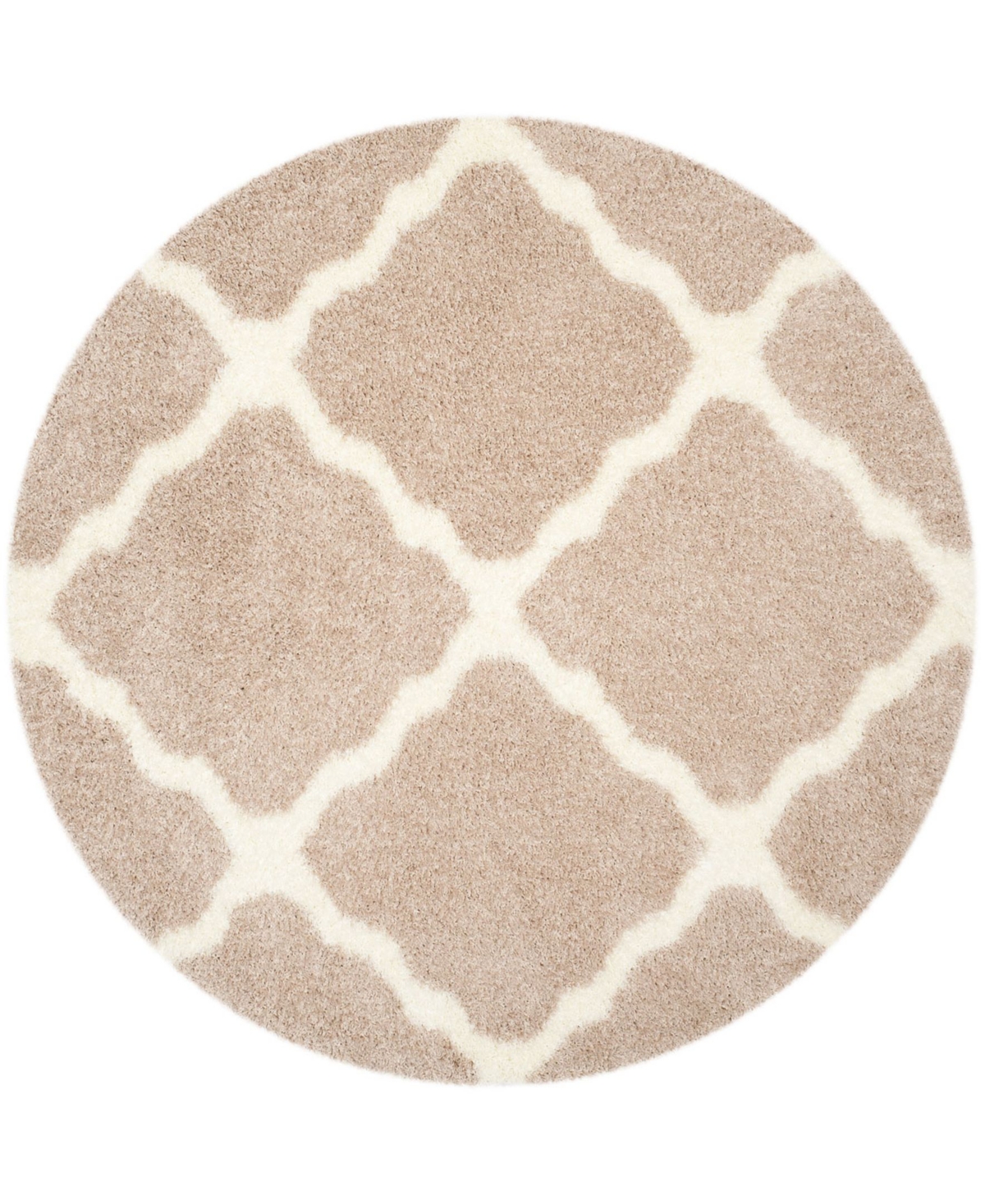 Safavieh Montreal Beige and Ivory 6'7in x 6'7in Round Area Rug - Beige / Iv