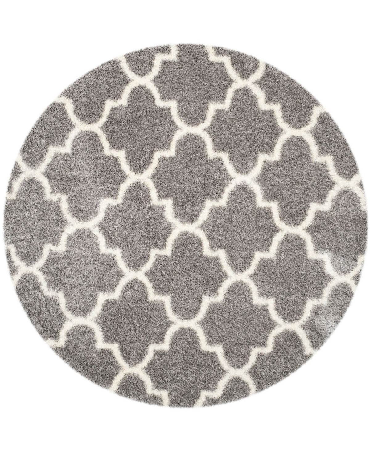Safavieh Montreal 6'7in x 6'7in Round Area Rug - Grey/Ivory