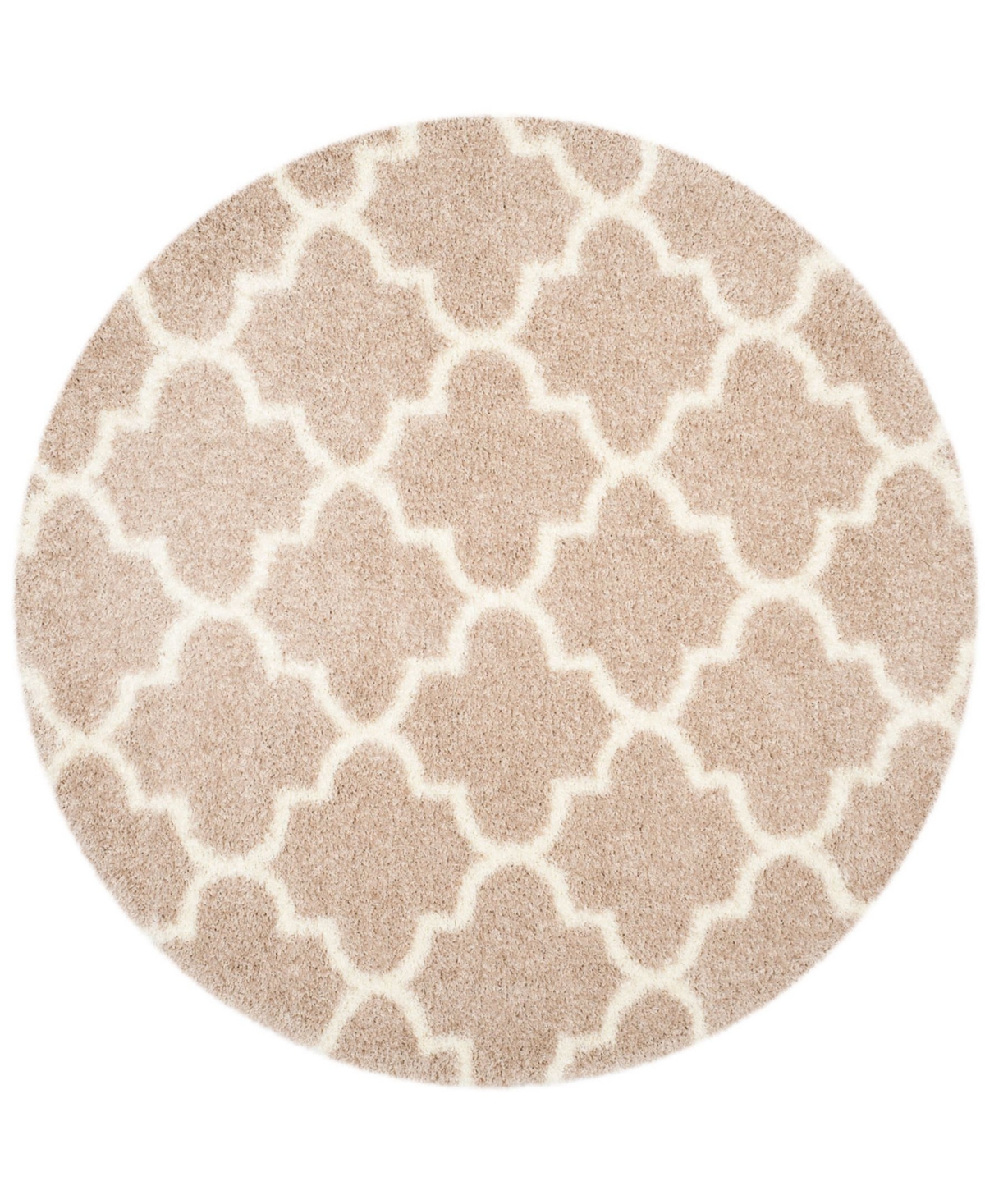 Safavieh Montreal 6'7in x 6'7in Round Area Rug - Beige/Ivory