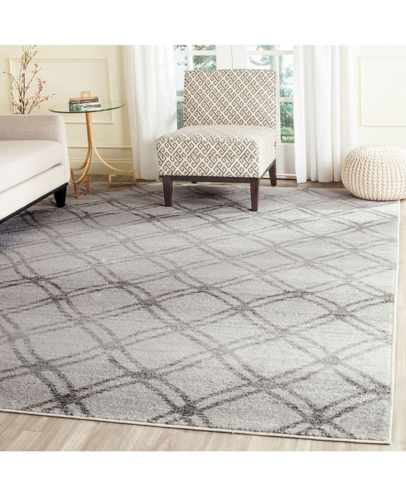 Safavieh Adirondack Silver and Charcoal 8' x 10' Area Rug & Reviews