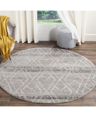 Safavieh Adirondack Silver And Ivory 6' X 6' Round Area Rug & Reviews ...