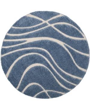 Safavieh Shag Light Blue and Cream 6'7