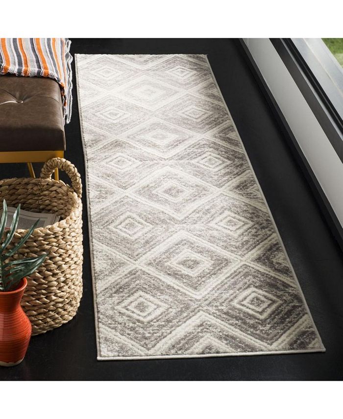 Safavieh Skyler Grey and Ivory 2' x 8' Runner Area Rug Macy's