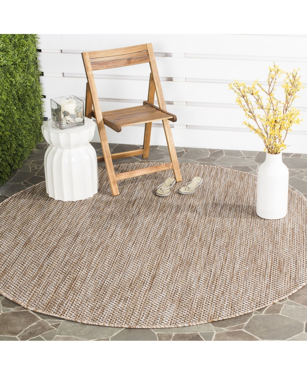 Safavieh Courtyard CY8521 Natural and Black 6'7