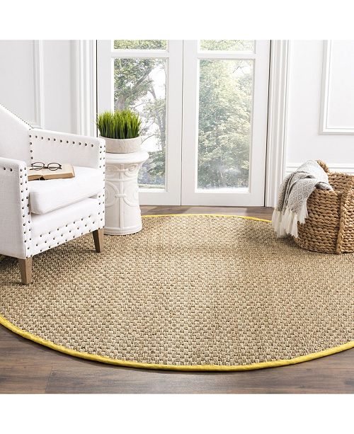 Safavieh Natural Fiber Natural And Gold 6 X 6 Sisal Weave Round