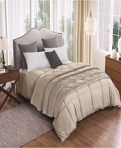 St James Home 2pc Velvet Blanket And Down Alternative Comforter