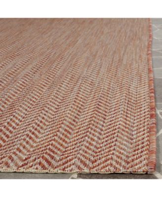 Courtyard CY8022 Red and Beige 8' x 11' Outdoor Area Rug