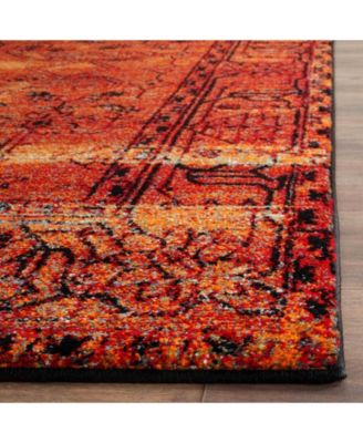 Vintage Hamadan VTH216 Orange 5'3" x 7'6" Area Rug