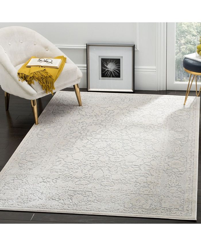 Safavieh Reflection Light Gray and Cream 5'1" x 7'6" Area Rug - Macy's