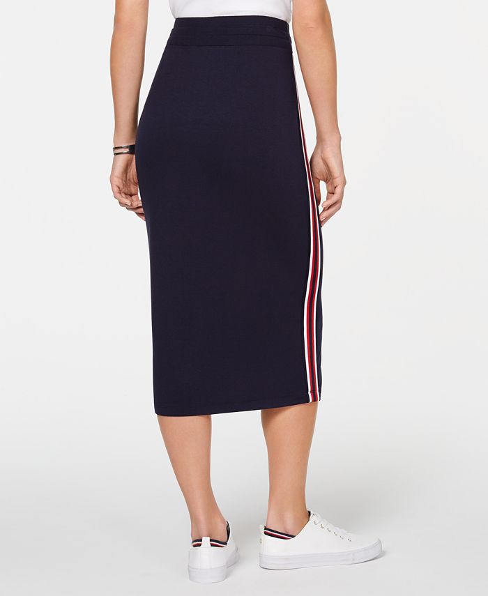 Tommy Hilfiger Striped Drawstring Skirt, Created for Macy's & Reviews ...