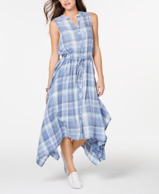 macys plaid dress