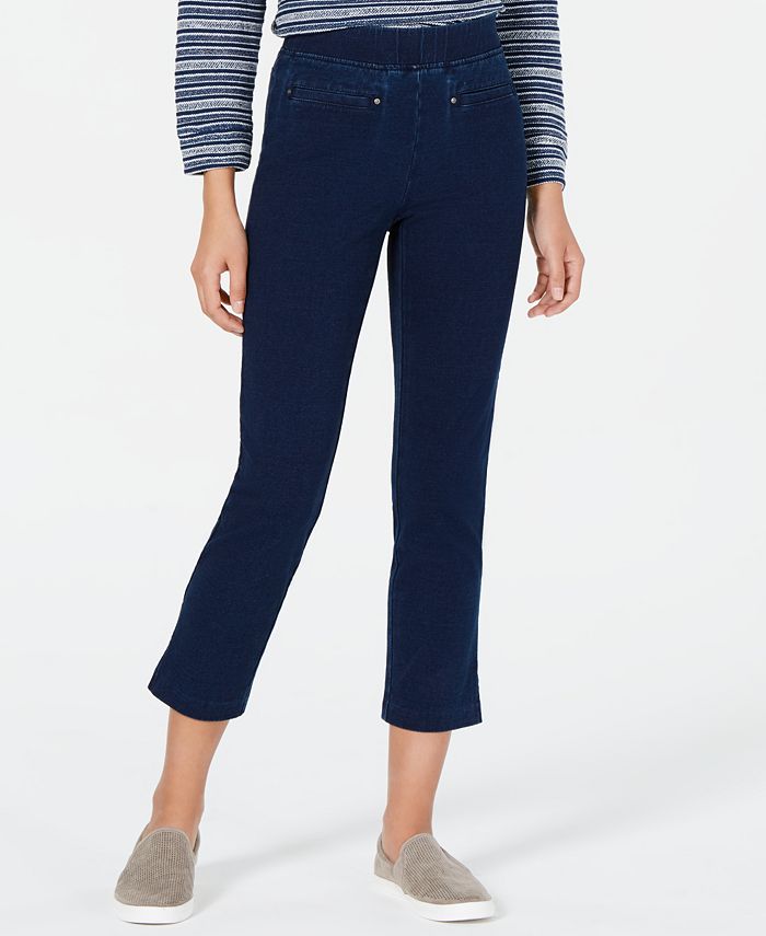 Macy's style and co pull on capris best sale