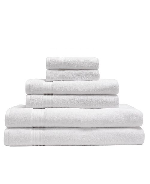 Elite Home 6Pc. Organic Cotton Towel Set & Reviews Bath Towels Bed