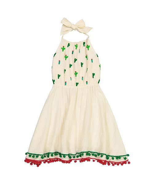 Masala Baby Girls Island Halter Dress Cactus Pebble Reviews