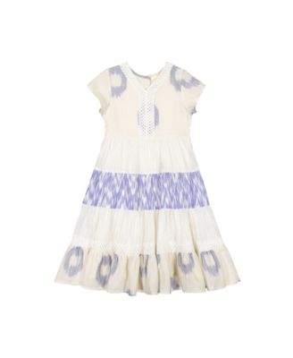 Masala Baby Girls Mara Dress Ikat Dots - Macy's