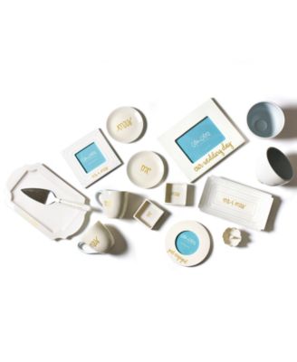 by Laura Johnson Mr. and Mrs. Square Trinket Bowl Set/2