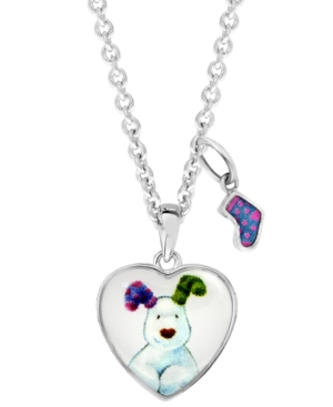image of Snowdog Heart Pendant Necklace