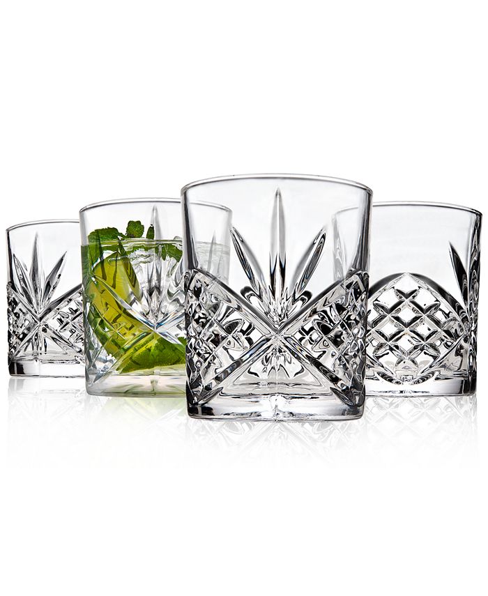 Godinger Dublin Acrylic Set of 4 Double Old Fashioned Glasses Macy's