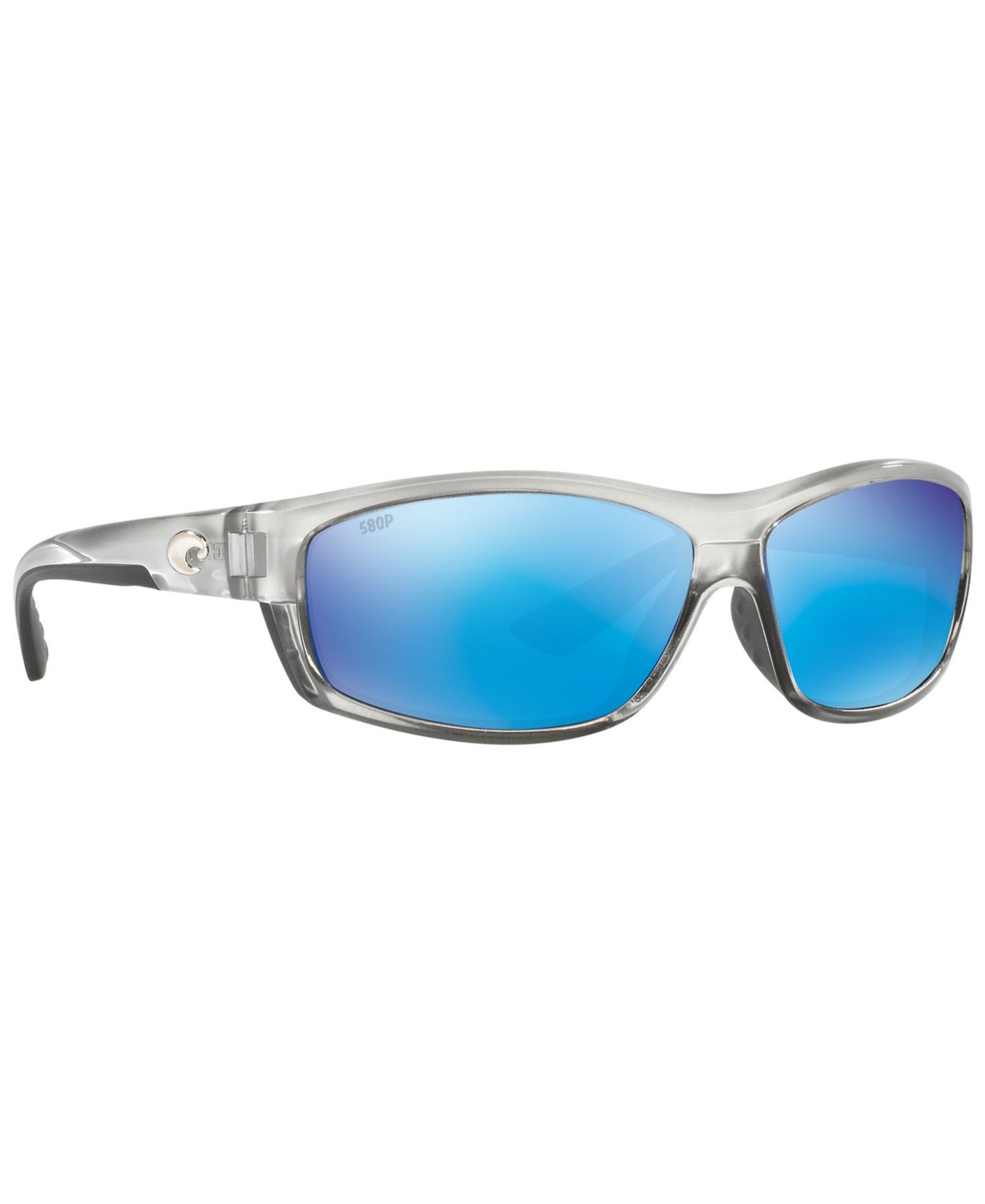 Shop Costa Del Mar Polarized Sunglasses, Saltbreak 65p In Silver,blue Mir Pol