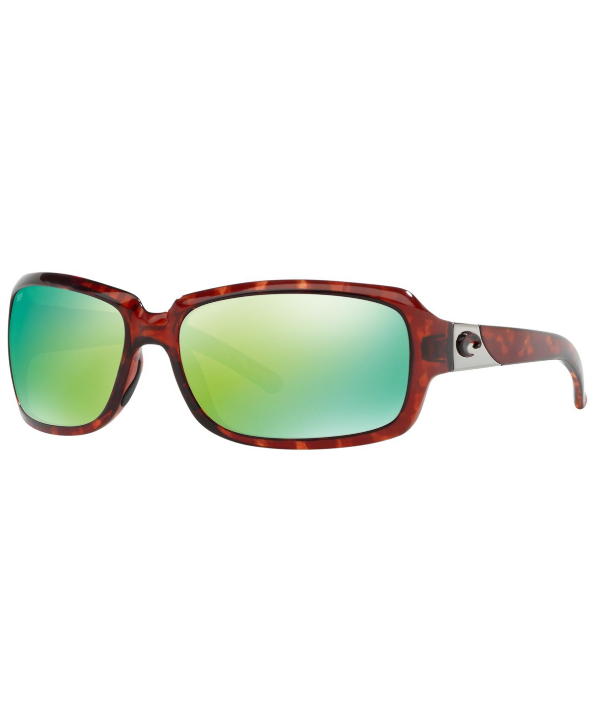 Costa Del Mar Polarized Sunglasses, Cdm Isabela 63 In Tortoise Tan,green Mirror