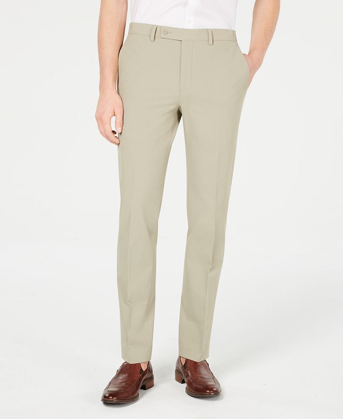 Calvin Klein - Men's Slim-Fit Stretch Solid Suit Pants