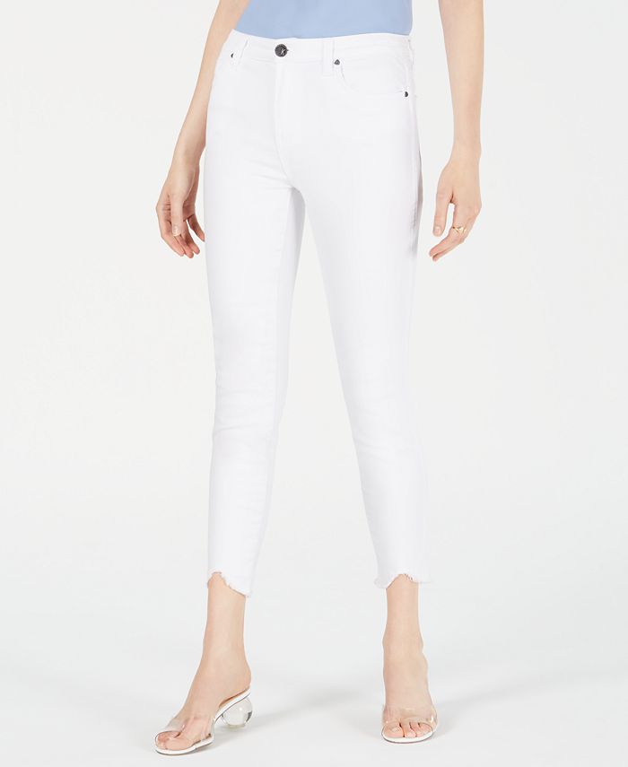 Kut from the Kloth Connie High-Rise Step-Hem Skinny Ankle Jeans - Macy's