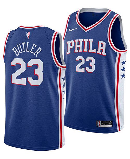 Nike Men's Jimmy Butler Philadelphia 76ers Icon Swingman Jersey ...