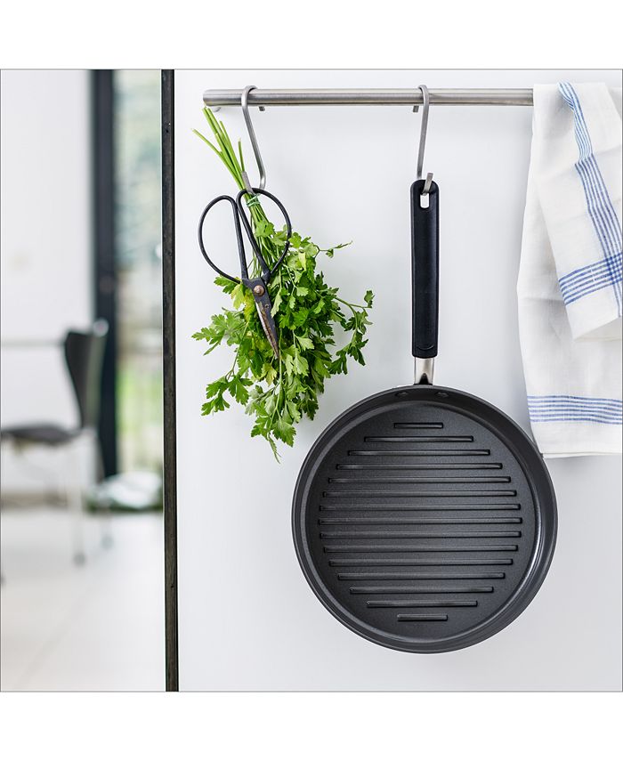 GreenPan Levels 11" Stackable Ceramic Nonstick Round Grill Pan Macy's